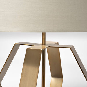 Mercana Edwards 26" Modern Table Lamp with Unique Geometric Base for Stylish Home and Office Decor 68966