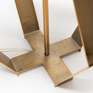 Mercana Edwards 26" Modern Table Lamp with Unique Geometric Base for Stylish Home and Office Decor 68966