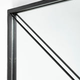 Mercana Krissta 26x48 Rectangular Black Metal Frame Mirror 68972