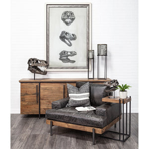 Mercana Lagrane Tyrannosaurus Rex Skull Replica - Stunning Fossilized Décor for Unique Themed Spaces Brown Resin | 12H 67025