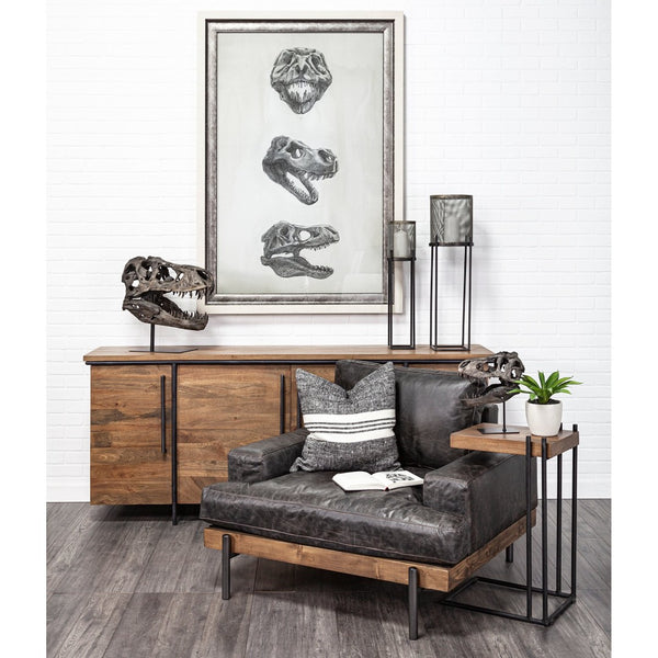 Mercana Lagrane Tyrannosaurus Rex Skull Replica - Stunning Fossilized Décor for Unique Themed Spaces Brown Resin | 12H 67025