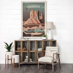 Mercana Groot Modern Plant Stands with Wooden Base - Elegant Decor for Mid-Century and Coastal Spaces 68817