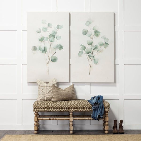 Mercana Leroy Decorative Pillow Cover with Artisan Texture and Raised Stitch Design for Modern Home Décor 68392