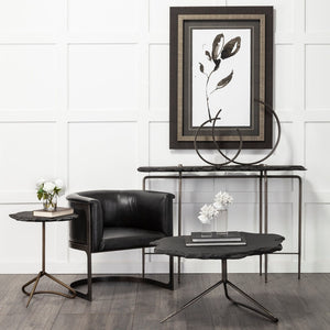 Mercana Taj Decorative Object - Sculptural Broken-Halo Design in Matte Metallic for Modern Interiors 68801