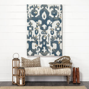 Mercana Alder Elegant Upholstered Accent Bench with Mango Wood Base - Ideal for Global and Coastal Decor 68744