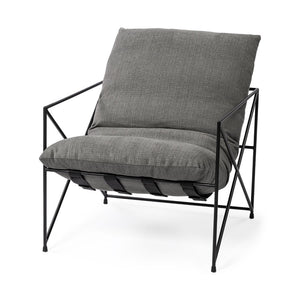 Mercana Leonidas Modern Accent Chair - Plush Comfort with Sculptural Style for Contemporary Living Spaces 69137