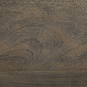 Mercana Etienne Rustic Industrial Dining Chair with Solid Wood Seat and Sturdy Iron Frame for Versatile Use Brown Wood | Black Metal 50450