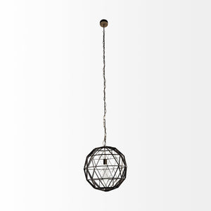 Mercana Dyson I Triangular Orb Pendant Light - Striking Industrial Design for Contemporary Spaces 67955