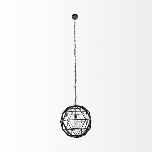 Mercana Dyson I Triangular Orb Pendant Light - Striking Industrial Design for Contemporary Spaces 67955