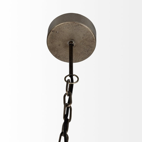 Mercana Dyson Triangular Orb Chandelier - Modern Industrial Four-Bulb Fixture for Stylish Ambient Lighting 67956