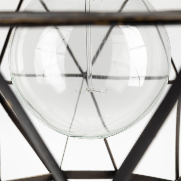 Mercana Dyson I Triangular Orb Pendant Light - Striking Industrial Design for Contemporary Spaces 67955