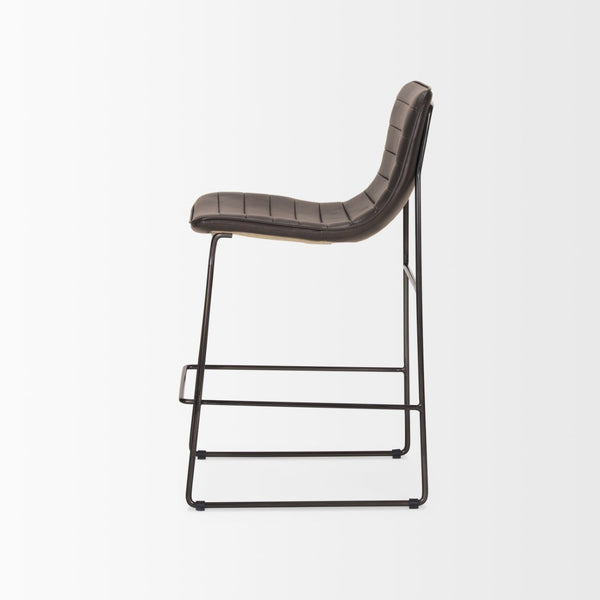 Mercana Meritt 37"H Counter Stool with High-Back Support for Stylish Kitchen, Bar, or Dining Areas 67607