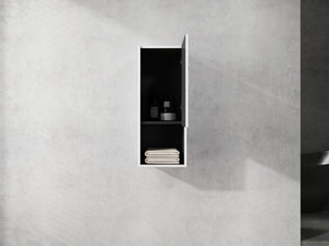 English Elm 12" Bathroom Side Cabinet - Modern Wall-Mounted Design With Soft-Close Doors For Stylish Storage W999P248645