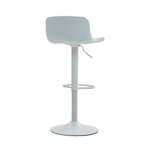 English Elm Bar Stools Set of 2 Adjustable Swivel Pu Leather Kitchen Island Seating with Back White W676P358683