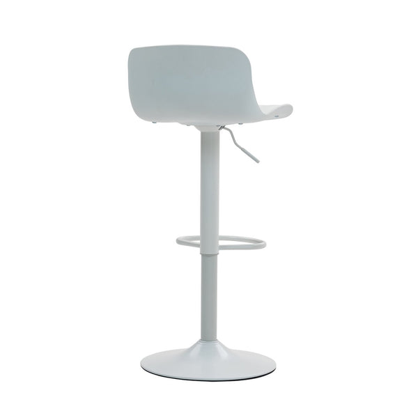 English Elm Bar Stools Set of 2 Adjustable Swivel Pu Leather Kitchen Island Seating with Back White W676P358683