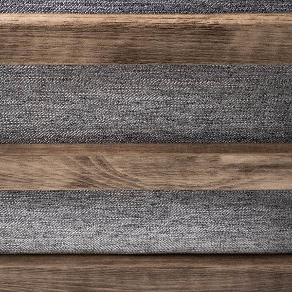 Mercana Olympus Accent Chair - Mid-Century Modern Comfort with Durable Wooden Frame for Stylish Interiors Castlerock Gray Fabric | Brown Wood 68727