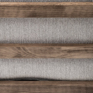 Mercana Olympus Accent Chair - Mid-Century Modern Comfort with Durable Wooden Frame for Stylish Interiors Frost Gray Fabric | Brown Wood 68728