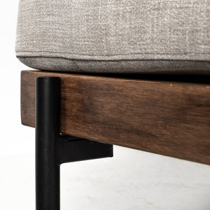 Mercana Colburne I Plush Industrial-Modern Accent Chair with Wood and Iron Frame for Stylish Comfort 68757