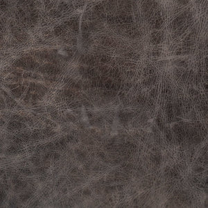 Mercana Kavalan Modern Industrial Counter Stool with Genuine Leather Seat and Durable Sturdy Metal Frame Ebony Leather | Black Metal | Counter 68765