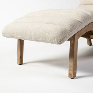 Mercana Pierre Armless Chaise Lounge Chair: Luxurious Mid-Century Modern Design for Stylish Comfort & Relaxation 68768