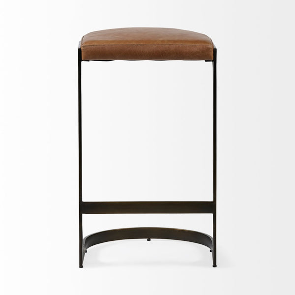 Mercana Tyson II Stylish Industrial-Modern Stool for Counter Seating – Compact, Comfortable, and Chic Design 67760