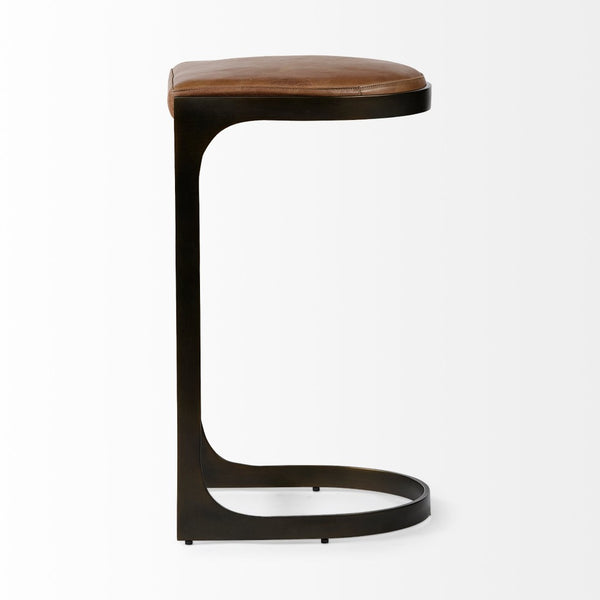 Mercana Tyson II Stylish Industrial-Modern Stool for Counter Seating – Compact, Comfortable, and Chic Design 67760
