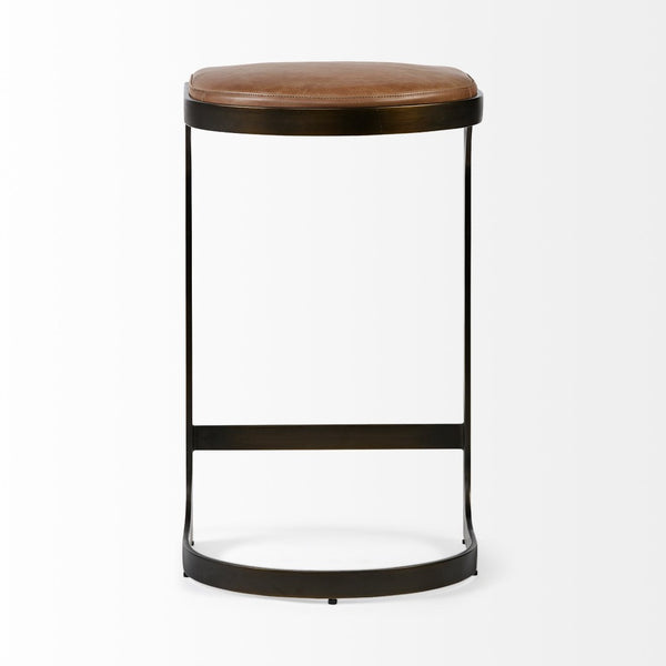 Mercana Tyson II Stylish Industrial-Modern Stool for Counter Seating – Compact, Comfortable, and Chic Design 67760