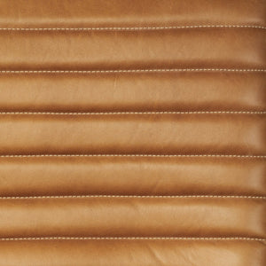 Mercana Grosjean Accent Chair – Luxurious Cognac Leather Wrap on Sturdy Metal Frame for Timeless Style 69131