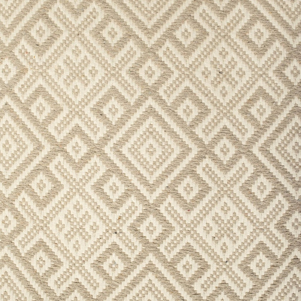 Mercana Avery Upholstered Accent Bench with Antique Metal Base – Stylish Entryway & Living Room Seating Off-White Fabric | Nickel Metal 68742