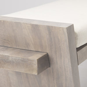 Mercana Elaine Entryway Bench - Stylish Upholstered Cushion & Solid Wood Base for Modern Home Decor Upgrade 68745