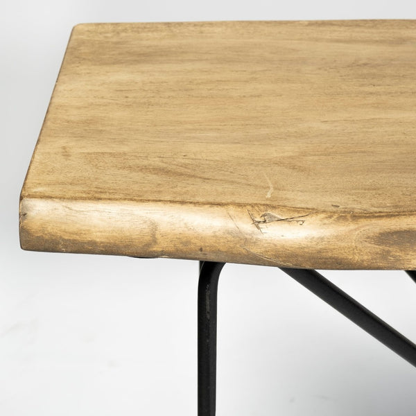 Mercana Papillion Console Table - Live-Edge Acacia Top with Butterfly Inspired Iron Base for Modern Spaces 68753-AB