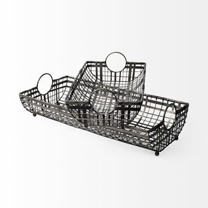 Mercana Kenneth Industrial-Chic Metal Baskets for Stylish Organization in Any Room – Durable & Versatile Storage 68786