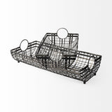 Mercana Kenneth (Set of 2) 24L x 12W Gray Metal Baskets 68786