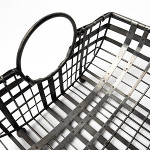 Mercana Kenneth Industrial-Chic Metal Baskets for Stylish Organization in Any Room – Durable & Versatile Storage 68786
