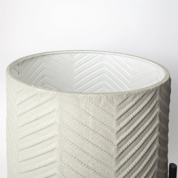 Mercana Mabel Elegant Metal Plant Stands with Black Iron Base for Stylish Indoor Greenery Display Eggshell Metal | Set of 2 68815