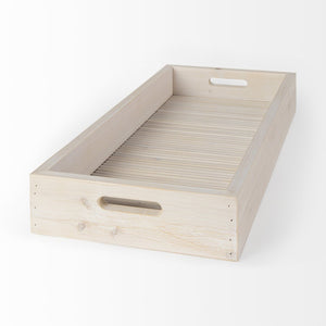 Mercana Horatio 28"L x 12"W Versatile Rectangular Serving Tray for Coastal Charm and Stylish Organization 68993