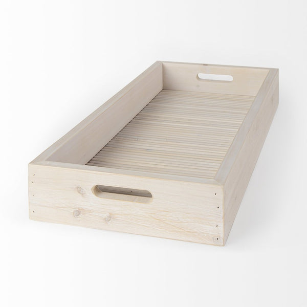 Mercana Horatio 28"L x 12"W Versatile Rectangular Serving Tray for Coastal Charm and Stylish Organization 68993