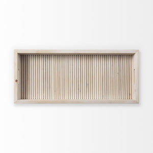 Mercana Horatio 28"L x 12"W Versatile Rectangular Serving Tray for Coastal Charm and Stylish Organization 68993