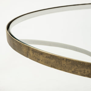 Mercana Jacinta 36" Round Pedestal Coffee Table with Elegant Design for Luxe Glam and Contemporary Interiors 69052-AB