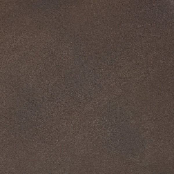 Mercana Minara 36" Square Leather Wrapped Ottoman with Wood Base for Stylish Living Room Versatility 69058