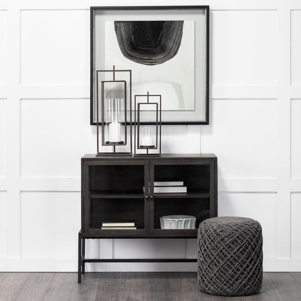 Mercana Albus I Modern Rectangular Candle Holder – Industrial-Style Metal Accent for Contemporary Décor 68438