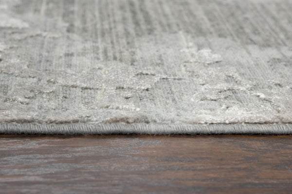 Alora Decor Radiant Gray Abstract Rug With Plush New Zealand Wool Blend, Hand-Finished Edges And Subtle Sheen 10' x 13' 00400410100330113
