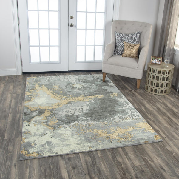 Alora Decor Radiant Gray Runner Rug With New Zealand Wool Blend, Hand-Finished Edges, Distressed Modern Elegance And Subtle Shimmer 3' x 10' 00400410100330310