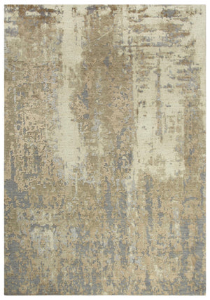 Alora Decor Radiant Neutral Abstract Distressed Rug With New Zealand Wool Blend, Hand-Finished Texture And Sheen 10' x 13' 00400410200040113