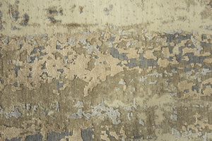 Alora Decor Radiant Neutral Abstract Distressed Rug With New Zealand Wool Blend, Hand-Finished Texture And Sheen 10' x 13' 00400410200040113