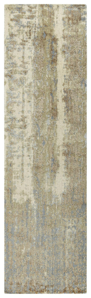 Alora Decor Radiant Wool-Tencel Runner Rug With Hand-Carved Detail, Plush Warmth And Modern Abstract Elegance 2'6" x 10' 00400410200042610