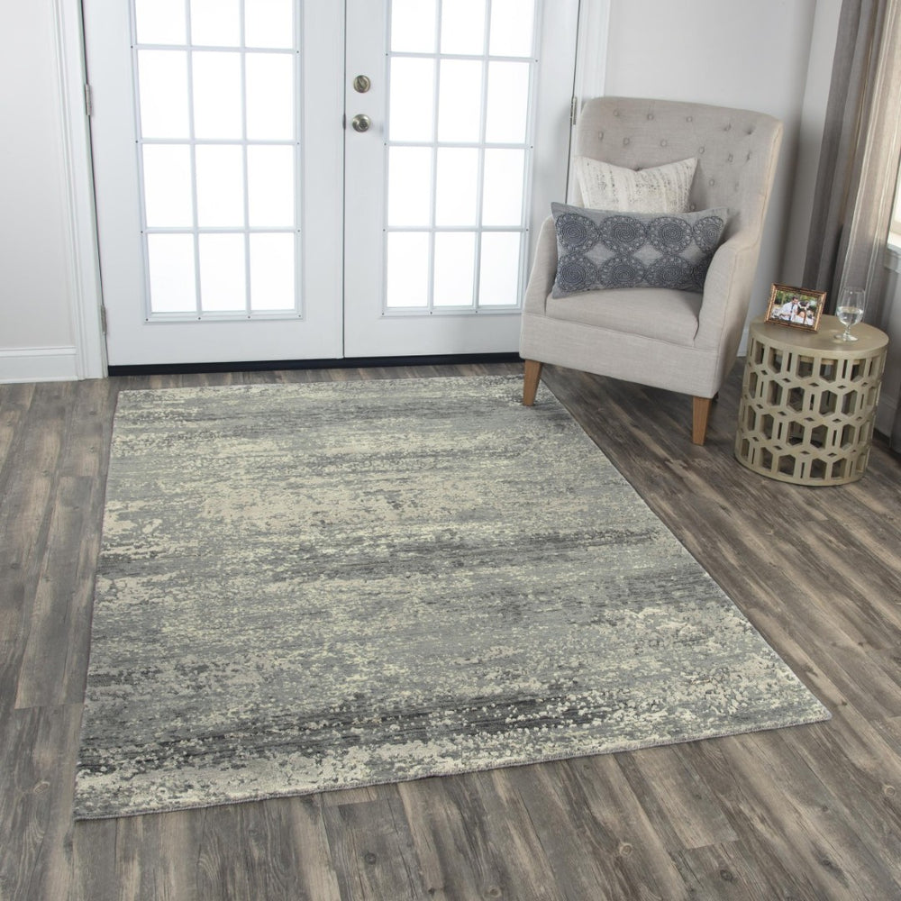 Alora Decor Radiant Luxuriously Soft Gray Runner Rug With New Zealand Wool And Tencel Blend For Modern Elegance 2'6" x 8' 00400410600332608