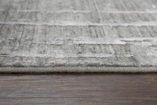 Alora Decor Radiant Gray Runner Rug—Hand-Carved Wool-Tencel Blend With Subtle Sheen, Artisanal Texture For Modern Spaces 2'6" x 8' 00400410700332608