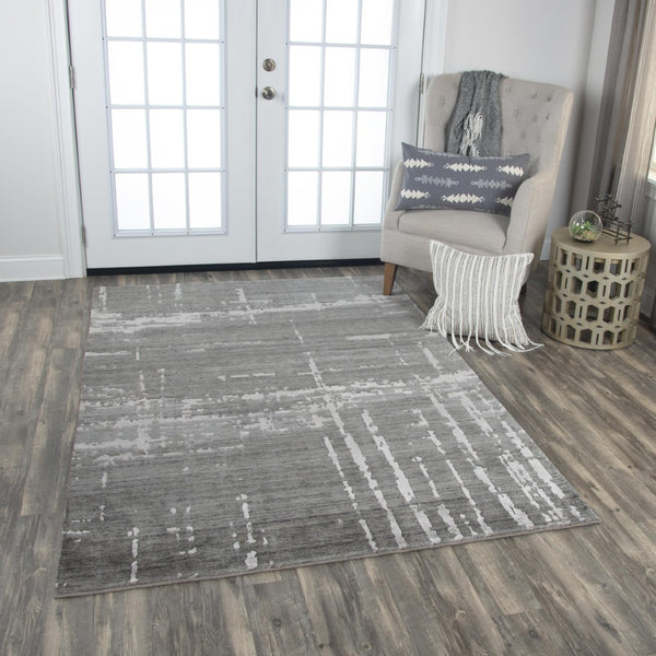 Alora Decor Radiant Gray Runner Rug—Hand-Carved Wool-Tencel Blend With Subtle Sheen, Artisanal Texture For Modern Spaces 2'6" x 8' 00400410700332608