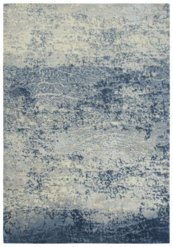 Alora Decor Radiant Coastal-Inspired Blue Abstract Rug With Wool-Tencel Hybrid Weave, Durable, Soft Underfoot, Modern Feel 9' x 12' 00400410800090912